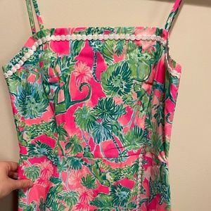 Lilly Pulitzer Monkey Animal Print Romper